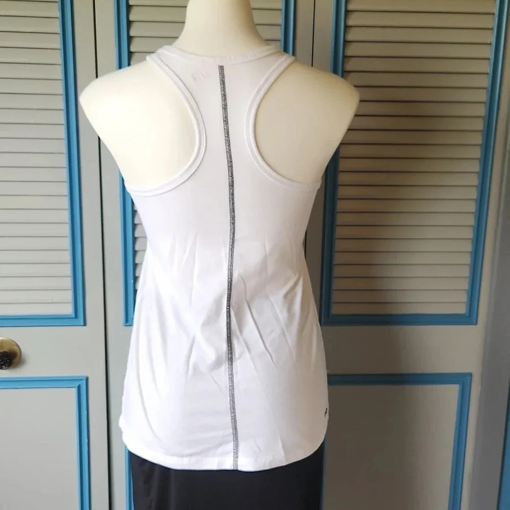 Danakin White Racer Back Tank Top - Picture 9 of 11